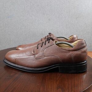 Studio Belvedere Bay Bridge Oxford Size 14D Brown‎ Pebble Leather Dress Lace Up